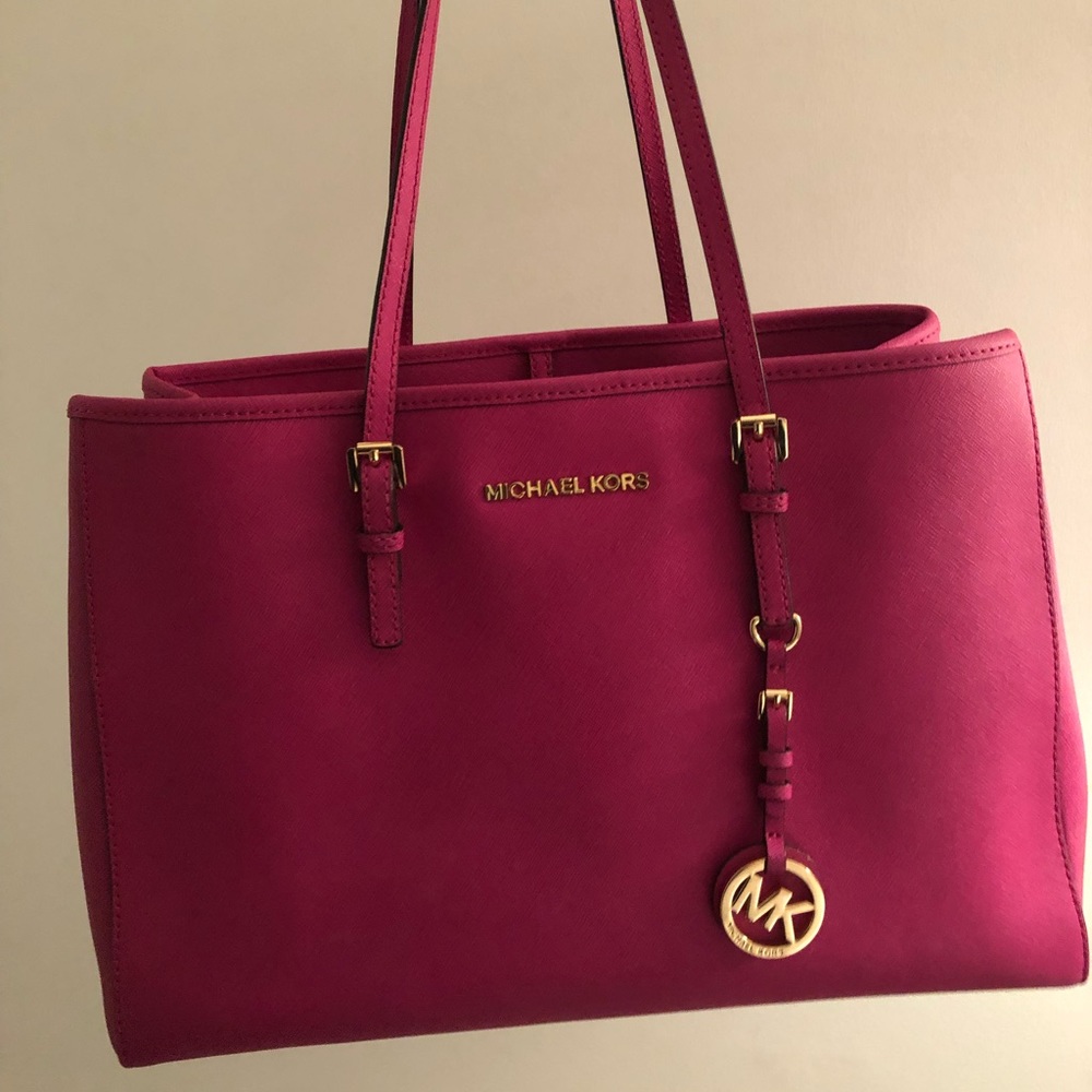 Michael Kors hot pink tote